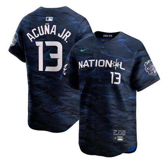 Men's National League Nike 2023 MLB All-Star #13 Ronald Acuna Jr. Game Limited Player Jersey